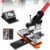 DIY Fridge Magnet Maker Machine – Photo Refrigerator Sticker Maker Kit with Paper Cutter and 100 Consumables for Crafting Custom Magnets and Badges