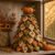 DIY Halloween Fabric Tree Craft Kit, Handmade Quilted Cloth Tree Ornament, Reusable Soft Fabric Tabletop Tree for Halloween Home Decor, Art Project for Kids Adults Party Decoration Gift (S)