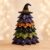 DIY Halloween Quilted Fabric Tree Sewing Kit, Black Cat Pumpkin & Witch‑Themed Patchwork Bundle, Handmade Holiday Mantel Tabletop Decor, Festive Gift for Adult Craft Enthusiasts