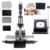 DIY Magnet Kit for Custom Fridge Magnets, Rectangular Press Machine with 100 Sets Supplies and Paper Cutter for Photo Craft Magnet Making