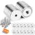 DIYMAG Strong Mounting Magnets Round with Screws Hole 110LBS 12Pack Silver