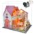 DIY Miniature Dollhouse Kit with Furniture, 3D Wooden Puzzle Booknook