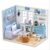 DIY Miniature Dollhouse Kit with Furniture, Tiny House kit (Fresh Sunshine)