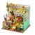 DIY Miniature Flower House Book Nook Kit with LED Light