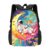 Diyodk Moon Pizza Astronaut Backpack,3d Print Laptop Backpack Lightweight Casual Daypack Bookbag Multi-Function Travel Backpack 16.5 In