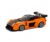 DIY Orange Black Sports Car Building Blocks Set, Mini Racing Car Model Kit, Creative Construction Toy for Teens and Adults