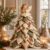 DIY Quilted Fabric Christmas Tree Kit Tabletop Holiday Decor，A#