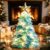 DIY Sea Glass Santa Claus Craft Kit—Includes All Materials Needed to Create an Illuminated sea Glass Santa Claus Ornament; Perfect for Festive Tabletop Decor (Christmas Tree)