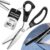DIY Serrated Sewing Scissors Pinking Shears for Fabric Cutting Craft Decorative Edge Scalloped Zig Zag Wavy Scallop Stainless Steel 5 mm Triangular Teeth Paper Leather Garments with Handles(1pc)