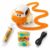 DIY Slime Track Car Set, Rechargeable Mini Track Car with Slime Syringe and Magic Slime Cup, Creative Slime Activity Kit, Tabletop Slime Track Set for Indoor Play