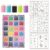 DIY Sponge Finger Painting Kit with 12 Colors,8 Pcs Stencils,5 Pcs Sponge