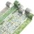 Dizdkizd 6 Rolls Stone Path Green Washi Tapes, 1.57 in Wide, 2.2 Yards/Roll