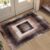 DJNEAR 2×3 Modern Abstract Area Rugs Brown for Entryway