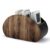 DJUETRUI Wood Grain Leather Remote Control Holder