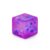 Djyxoglyn 1.38 in Purple Ice Snowflake Squishy Cube Slow Rising Fidget Toy