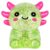 Djyxoglyn 3.54 in Green Glitter Sitting Axolotl Squishy Slow Rising