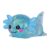 Djyxoglyn 3.94 in Blue Glitter Crawling Axolotl Squishy Slow Rising