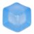 Djyxoglyn Adult-Size 2.76inch/7cm Stress Cube – Larger Than Mini Squishy Cubes, Slow-Rise Sensory Fidget for Stress Relief, Focus & Light Hand Exercise – Safe for Ages 3+ (Blue)