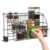 dkfgtna 3-Tier Pull Down Spice Rack Organizer, 14.6 * 7.9 * 7.9in 11 lbs Load Capacity Pull Out Spice Organizer Shelf for Inside Cabinet Pantry Expandable Display Riser Shelf Kitchen Seasoning Shelf
