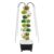 DKSLALALI Hydroponics Growing System Tower with LED Grow Lights, 8 Tiers 40-Plant Indoor Hydro Garden Vertical Planter System Kit Hydroponic Germination Tower for Fruits, Vegetables & Herbs (White)