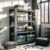 DKYNDSYN 4-Tier Heavy Duty Metal Mesh Storage Shelving Unit, Black