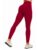 DLOODA Leggings for Women Tummy Control Workout High Waisted Yoga Pants Red