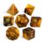 DND Dice Set Natural Gold Engraving for Tabletop Collectors