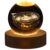 DNIEBW 3D Solar System Crystal Night Light with Wooden Base, Fantasy Decor, LED Galaxy Planet Nightlight, 2.76in