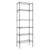 DNMDSXDRG 6-Tier Wire Storage Rack with Wheels & Floor Mounts, Black