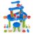 DoBoAoFa 3-Tier Kids Sand Water Table with Chair, Rain Showers Play Table Toy for Sensory Exercise Friendship Building, Summer Beach senssory Toys for Toddler Boys Girls Age 3-5
