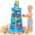 DoBoAoFa Waterfall Explorating Wall, Double-Sided Toddlers Water and Sand Table, Kids Summer Outdoor Activity Large Sensory Table, 35 Pieces Toy Accessories 3+