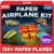 Doctor Jupiter Paper Airplane Book Kit for Kids Ages 6+ | Birthday Gift Ideas for 6-7-8-9-10 Year Old Boys & Girls | Make & Fly 120+ Paper Airplanes with 1200+ Stickers | STEM Airplane Toy, Craft Kit