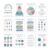 DoGeek 12 Pcs Calming Corner Classroom Posters Boho Mental Health Wall Decor Feelings Wheel Anxiety Coping Skills Grounding Technique SEL Counselor Office Decor
