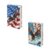 doginthehole American Flag Eagle Book Covers for Paperbacks 2 Pcs Soft Book Sleeve for Hardcover Books 9 x 11 Inches Textbook Comic Books Protector for Boys Men, 4th of July Decor