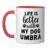 Dog Name Umbra Life Is Better With My Dog Named Umbra Ceramic Mug, Red/White, 11oz