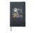 Dog Yorkshire Terrier Moon Howl Funny Meme Men Women Kids Hardcover Journal, Black