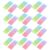 DOITOOL 24pcs Rubber Erasers Bulk Pack Smooth Erasing and Convenient Design, Portable Standard Pencil Erasers for Office and Home Use, School Supplies and Party Favors