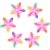 DOITOOL 6pcs Star Shape Highlighter Marker Red Pp Five Point Star