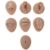 DOITOOL 7pcs Realistic Silicone Tattoo Practice Body Parts Kit with Ear, Nose, Lip, Eye, Tongue, and Belly Button for Precise Tattoo and Piercing Training, for Artists and Students