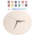 DOITOOL Blank Wooden Art Clock Face 9.8 Inches, Paintable DIY Wall Clock Dial with Unfinished Surface, Easy to Install Wood Board for Bedroom and Office Crafts