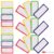 DOITOOL Magnetic Dry Erase Labels with Reusable Plastic Writing Film and Erasable Whiteboard Pen for Multi-Function Note Use on Whiteboards and Classroom Boards Random Color