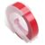 DOITOOL Manual Label Tape for 3D Embossing Printer, Stylish Red Pet Tape with Printing and Water Resistant Features, for Daily Use Label Maker Refills