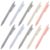 DOITOOL Retractable Ballpoint Pens Black Ink Plastic and Metal Construction 10pcs 0.5mm Smooth Writing Ball Point Pens with Clip for Office and School Use