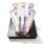 DOJBK 5 Noble Gas Glow Tubes Set, Gas Discharge Tube, with Excitation Base & Round Stand, Inert Gas Glow Demonstration, 99.99% Purity, Ne/kr/he/xe/ar, Vacuum Sealed, for Party Decoration