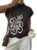 Dokotoo Lady Work Tops Business Casual Floral Sweater,Black,Medium