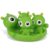 DolliBu Alien Family Bath Buddies Toy Set – Cute Green Alien Bath Toys for Kids, Floating Space-Themed Bathtub Accessories with Baby Squirters for Boys and Girls