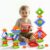 Doloowee Montessori Toys for Toddlers 1-3 3-5 – 30Pcs 3D Pyramid Stacking Blocks for Kids – STEM Educational Sensory Toys for 2 3 4 Year Old Boys Girls – Preschool Learning Birthday Gifts