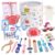 Domary Wooden Doctor Kit Set with Stethoscope Thermometer Tooth Model