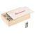 Domino Set with Wood Case – 55 Premium Double Nine Dominoes and Convenient Storage Box – Family Games by Trademark Games (Light Brown)