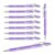 DONI Personalized Engraved Stylus Metal Ballpoint Pens Bulk, Custom Text Laser Engraving Retractable Black Ink Pens, Customized Gift for Business Wedding Party School Company Daily Supplies(Purple)